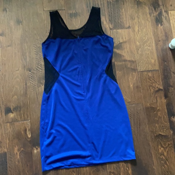 Rhapsody blue dress with mesh cut outs - Picture 6 of 7